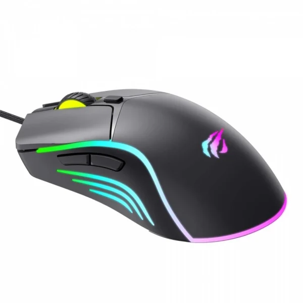 Mouse Gamer Havit MS1029, 7200DPI, USB, RGB, 6 Botões, Preto - Imagem 2