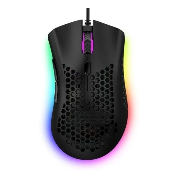 Mouse Gamer Colmeia Usb Ultraleve Led Rgb Macro 7200 Dpi - Imagem 3